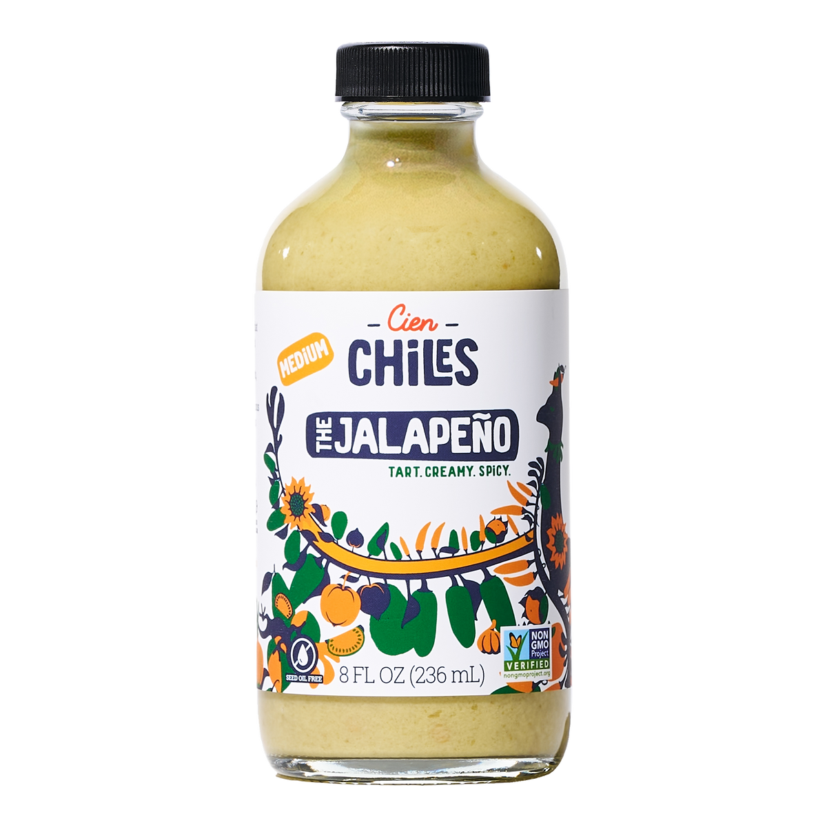The Jalapeño creamy hot sauce by Cien Chiles