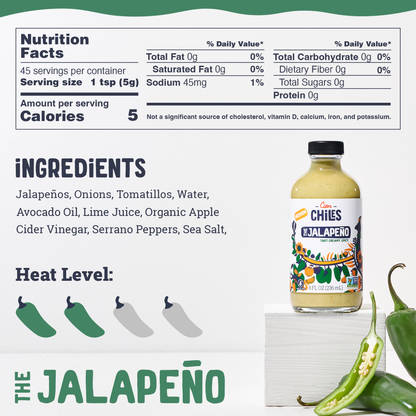 The Jalapeño hot sauce nutrition facts